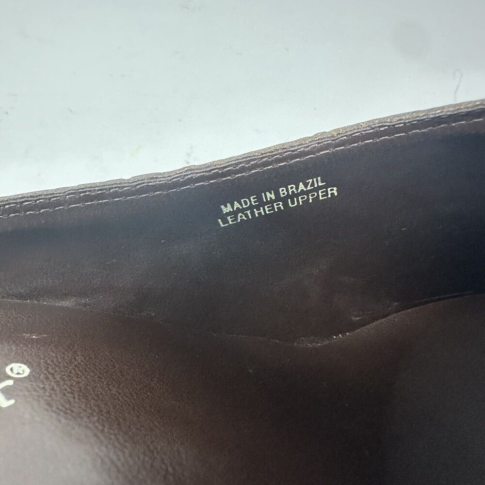 Coldwater Creek Women Mules 9M Brown Floral Embossed Vtg-inspired Made In Brazil - Picture 13 of 13